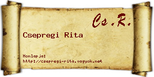 Csepregi Rita névjegykártya